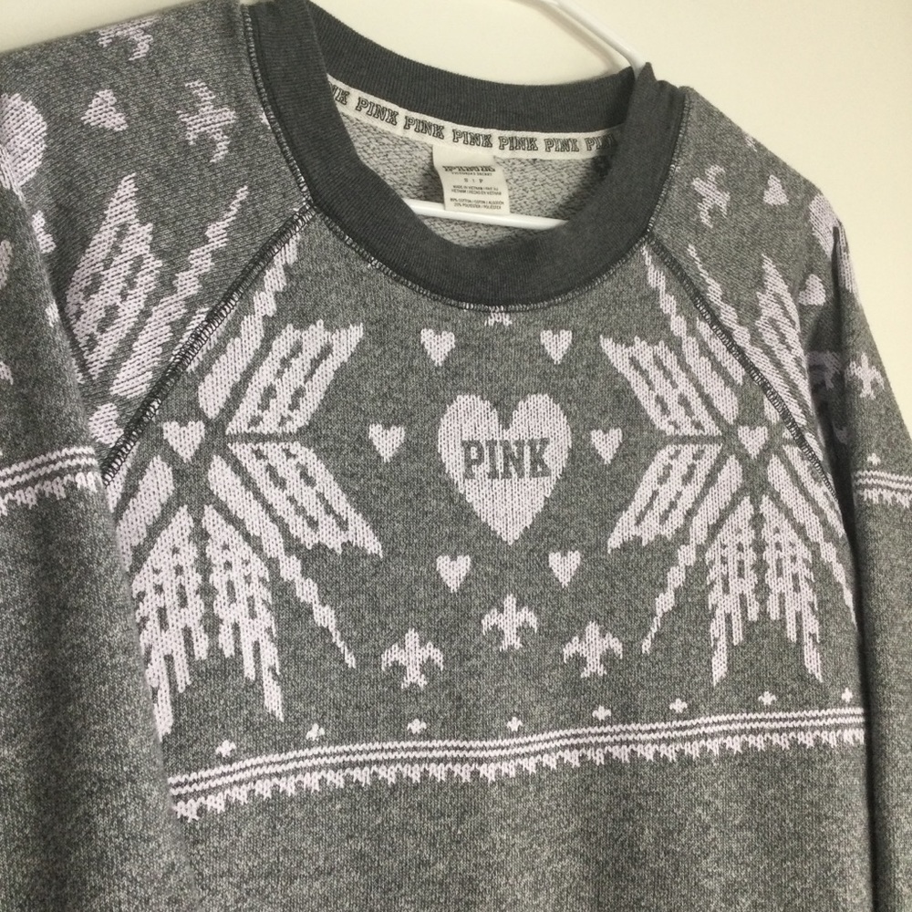 Pink Victora's Secert Snowflake Sweater - Picture 2 of 5